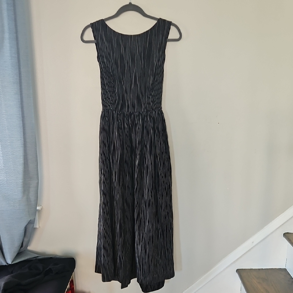 CO Black & White Striped Dress